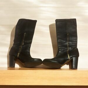 Elegant COACH Black Leather Boots